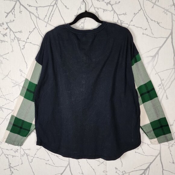 Peter Alexander Cotton Modal Dachsund Plaid Pajama Top - Picture 3 of 4